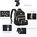 MATEIN Mini Backpack for Women, Waterproof Stylish Daypack Purse Shoulder Bag with USB Charging Port, Lightweight Small Casual Daily Travel Backpack, Lady Girls Gifts for Work School, 2pcs Sets, Black