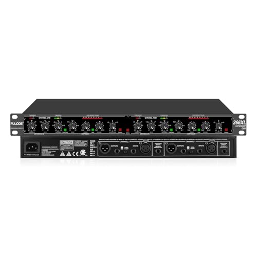 Dual-Channel Rackmount Vocal Compressor with Noise Gate