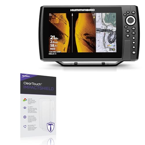 BoxWave Screen Protector Compatible with Humminbird Helix 9 G3N - ClearTouch ImpactShield (2-Pack), Impenetrable Screen Protector Flexible Film