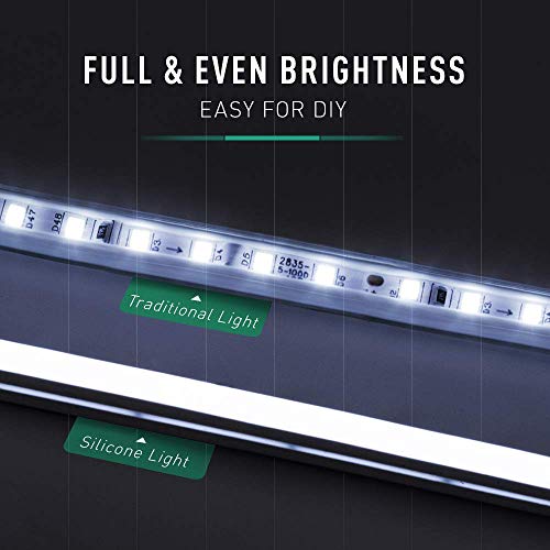 Led Neon Rope Light Dimmable Led Strip 12V 6000K White Led Strip Lights, Lamomo 16.4 Ft/5m IP68 Waterproof Silicone Rope Light for Indoor/Outdoors Home Decoration/DIY  - Thumbnail 5