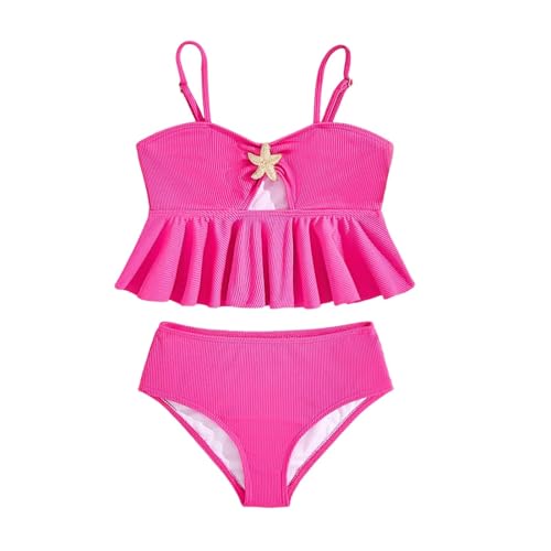 Maillot de bain tankini pour filles avec robe de plage unie et bretelles réglables