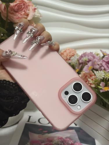 Coque iPhone 14 Pro anti-choc et anti-trace toucher doux rose - 2