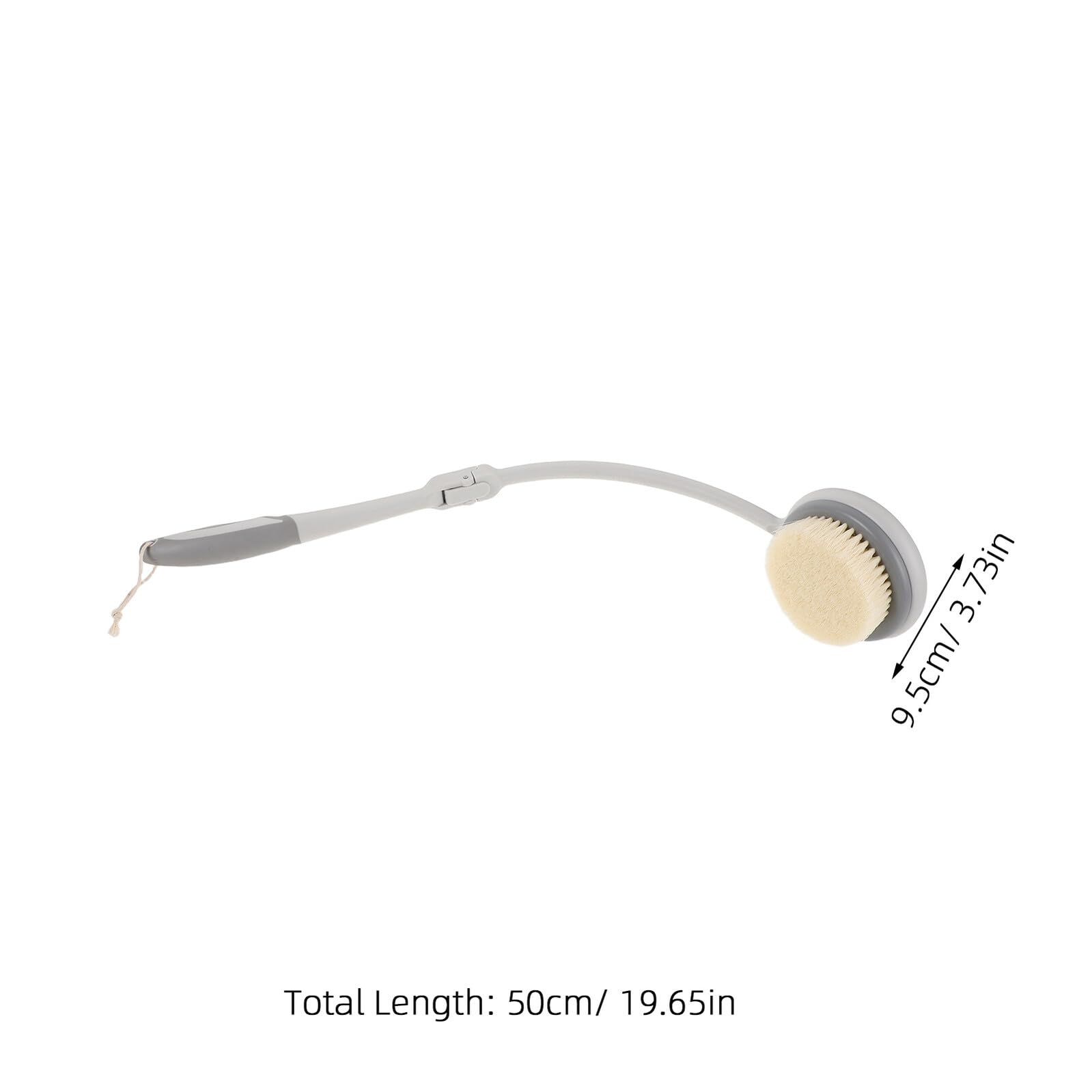 Cepillo de Espalda Baño Mango Largo Curvo de 50 Cm