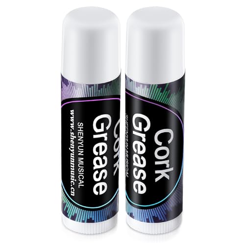 Tondiamo 6 Pieces Cork Grease for Clarinet Flute Grease Lubricant Tube Cleaning and Care Product Woodwind Instruments Accessory for Saxophone Clarinet Flute Supplies