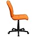 Flash Furniture Clayton Mid-Back Orange Quilted Vinyl Swivel Task Office Chair