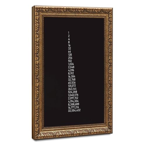 Poster de motivation Mnyuein 30x45 cm avec cadre doré
