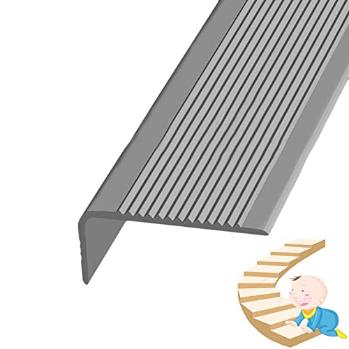 Rubber Stair Treads, Rubber Trim Edging Non-Slip, Stair Edge Protector For Wooden Steps, Outdoor Skid Resistant Stair Nose Molding For Concrete Marble Tile Metal Stairs, Width 1.18X2.75In/3X7Cm (Colo #TOP13