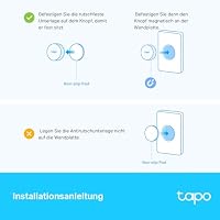 Tapo S200D Smart Remote Dimmer Switch, Smart Button, Benutzerdefinierte Aktionen, Felixible Montage Und Steuerung, Lange Batterielebensdauer, Tapo hub Erforderlich – Ansicht 6