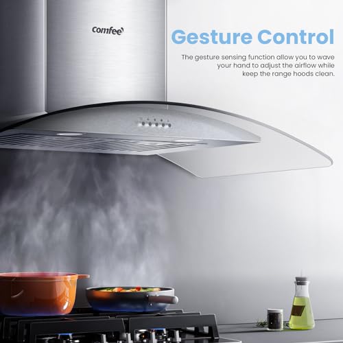 COMFEE' CVG36W8AST V71 Rangehoods, 36 inch, Stainless Steel