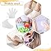 200PCS Paraffin Wax Liners for Feet and Hand, Plastic Paraffin Foot Covers and Hand Covers Disposable Paraffins Wax Bath Liners with Fixing Sticker Larger and Thicker for Hands & Feet Thermal
