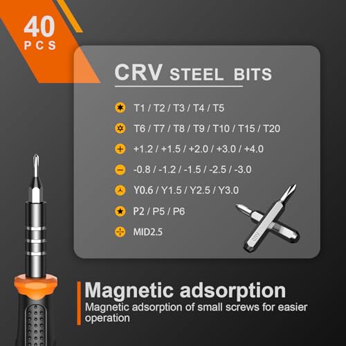 JOREST 40Pcs Precision Screwdriver Set