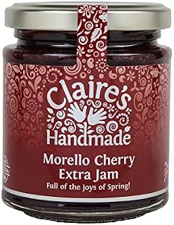 Claire's Handmade | Extra Fruity Strawberry Jam | Essence of Summer | Traditionally Made | Gluten Free | GMO Free | Suitable for Vegetarians & Vegans | 227g Jar