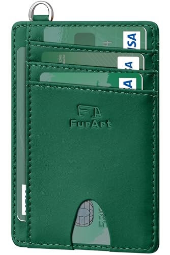 Image of FurArt Slim Minimalist Wallet RFID Credit Card Holder for Men | slim minimalist compact rfid id window thin
