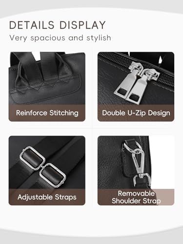 Image of CLUCI Womens Backpack Purse PU Leather Anti-theft Fashion Designer Travel Bag Ladies Shoulder Bags | Purse