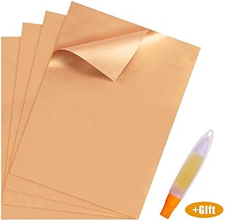 YRYM HT Copper Grill Mat Set of 5-13"x15.75"Grill Mats Non Stick-BBQ Grill &Baking