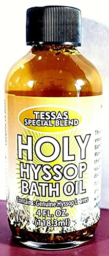 6 PCS TESSAS' Special HOLY Hyssop Bath Oil 4 FL. OZ. (118 ML)