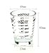 Shot Glasses Measuring cup Liquid Heavy Glass Wine Glass Espresso Shot Glass 26-Incremental Measurement 1oz, 6 Tsp, 2 Tbs, 30ml (2 pack-black 30ml)