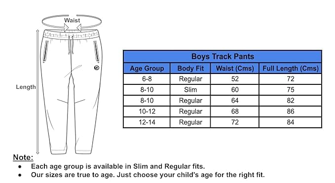 Dripmov - BreezFit Sage Track Pants for Boys | Kids Activewear - Comfortable, Breathable, Vibrant Colors | Regular Fit | 8 to 10 Years 1