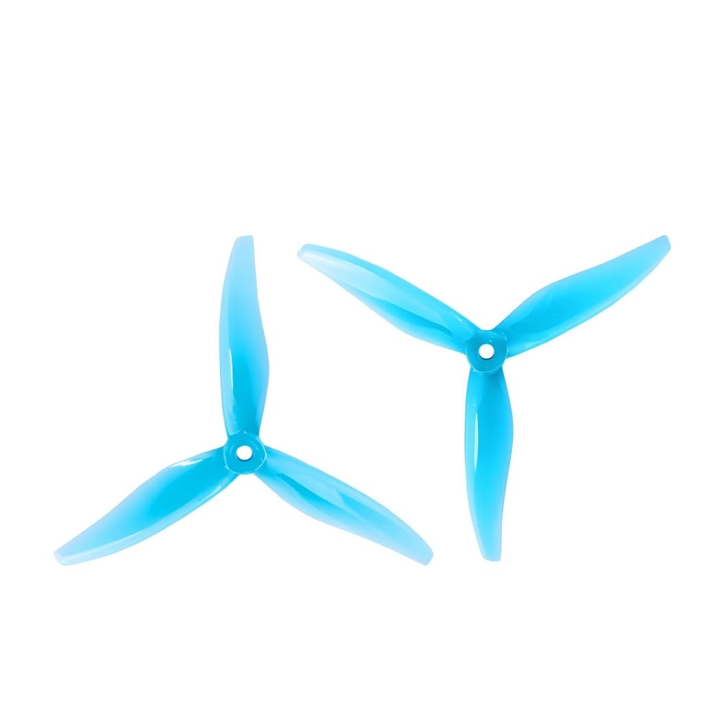 LingxuWing 6Pairs 3pack Gemfan 5129 5inch 3 Blade/Tri-Blade Propeller Prop for FPV Brushless Motor Yuki FPV Props RC Racing Drone (6Pairs Blue) — image 1