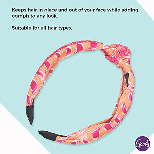 Goody Ouchless Headband - Fashion Print - Comfort Fit for All Day Wear - For All Hair Types - Hair Accessories for Girls