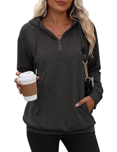 Image of Zeagoo Hoodies for Women Half Zip Up Oversized Sweatshirt Fall Clothes 2026