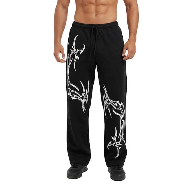 Mens Jogger Sweatpants Athletic Track Pants with Drawstring Elastic Waist for Gym Workout Running Lounge Casual Wear Running Zym Trouser-picture-43