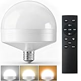 VOLISUN Full Spectrum Light Bulb 10000 Lux, 4000K-6000K Natural Sunlight Bulbs, Adjustable Color/Brightness/Timer, 1500LM, 21W Natural Light Bulbs E26/E27 for Floor Lamp