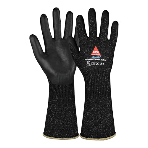 Hase Genua Foam Black Long Schnittschutzaus Sinomac Hybridgarn Größe 9 10 Stk