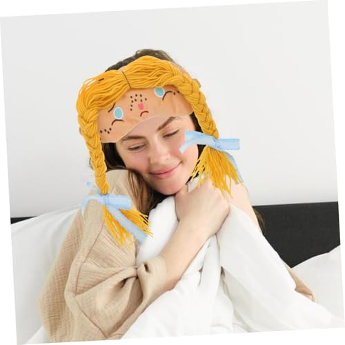 Masque de sommeil doux et ajustable au design cartoon mignon