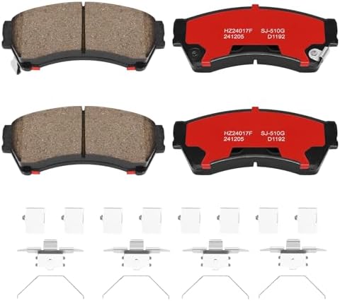 Pastillas De Freno Delanteras De Cerámica Con Herrajes Para Nissan Quest 2011-2017