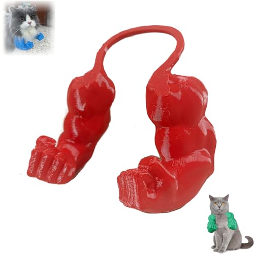 Creative Cat Muscle Arms,3D Printed Cat's Neck Arms with Muscle,Pet Superhero Cosplay Strong Arm,Superhero Cosplay for Kitten Ca