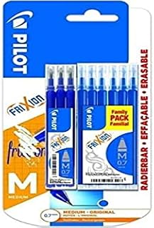 Pilot B2-0556985 ? 9 Refills Frixion Clicker/Ball-Pilot Pen-Blister of 3 x 3 ? Ink BLS-FR7 for 0.7 m / -FriXion Ball Tintenroller-Pilot Blue Frixion Erasable Rollerball Pens
