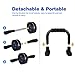 Syntus Ab Wheel Roller Kit, 6-in-1 AB Wheel Roller with Knee Pad Push Up Bars Handles Grips Adjustable Skipping Jump Rope, Home Gym Workout Exercise Equipment for Men Women Boxing MMA Fitness Training