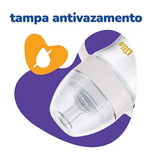 Lillo Mamadeira Super Evolution Primeiros Passos com Alças 240 ml - Neutra, Lillo, Branco