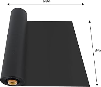 JHDZDHY 54 Inch X 100 Feet Plastic Table Cover Roll Disposable Tablecloth with Slide Cutter for All Type/Shape Tables | Picnic, Party, Banquet, Birthdays, Weddings (Black)