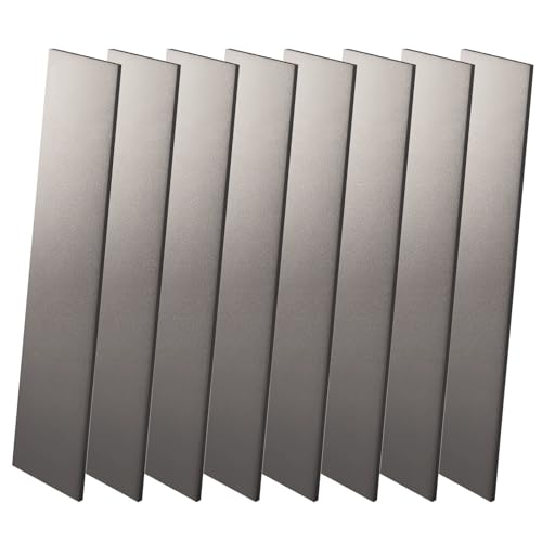 Rocaris 8 Pcs 12"x1.5"x0.12" 1095 High Carbon Steel for Knife Making