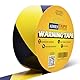 ADHES Warnband Schwarz Gelb Gefahren Markierungs Klebeband Absperrband Zur Bodenmarkierung,50mm x 32m