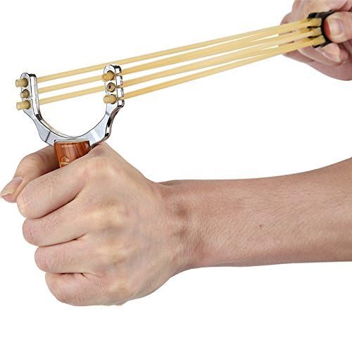 Kagbeni Sling Shot with Rubber Band, for Adults Beginner Youth for Outdoor Games (Multicolor)