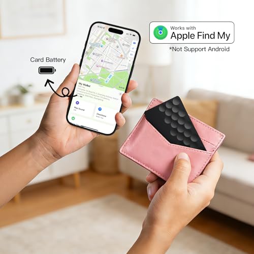 Image of 2026 Apple MFi Certified Wallet Tracker Smart Card for Find My iPhone Ultra Thin Air Tracker Tag for Travel, 5 Years+ Staying Power, IP69 Waterproof, Key Finder & Item Locator for Keys, Bags, Passport