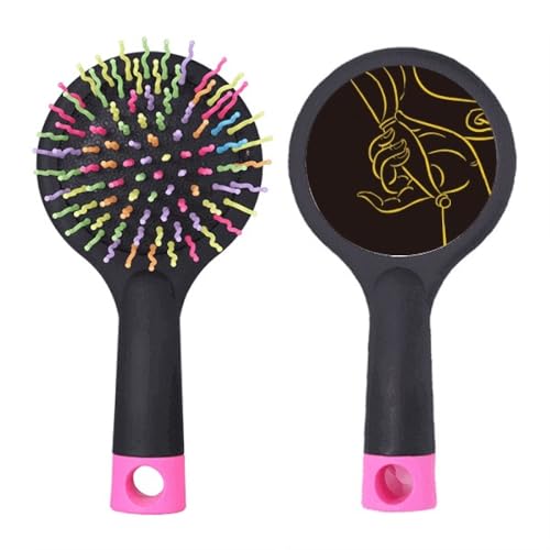 Brosse à cheveux démêlante à coussin Culture Hand Pattern Salon pour cheveux sans nœuds