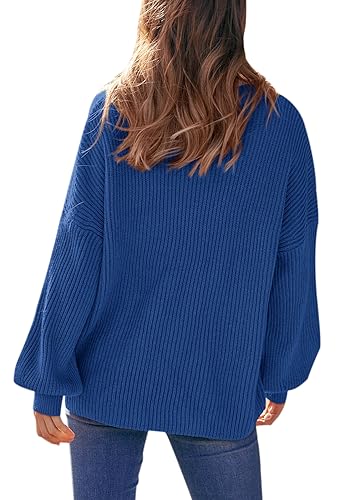 Image of PRETTYGARDEN Womens Sweaters Spring 2026 Oversized Chunky Knitted Pullover Sweater Casual Long Sleeve Crewneck Cute Sweaters