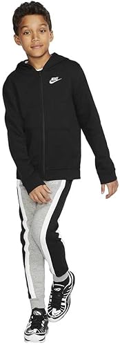 Miniatura 5 de Sudadera Nike NSW Club con capucha para niño, con cremallera, Negro, XL