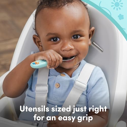 Image of NUK Ms Rachel Tableware Set, Toddler Plate and Bowl, and Toddle Utensils - Fork and Spoon, Kids Dining Set, BPA-Free, Dishwasher-Safe