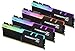 Price comparison product image G.SKILL F4-3200C16Q-32GTZR Trident Z RGB Series 32 GB (8 GB x 4) DDR4 3200 MHz PC4-25600 CL16 Dual Channel Memory Kit - Black with full length RGB LED light bar