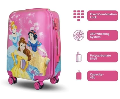 Image of ADSON Abs Kids Trolley 360 Rotating Luggage 360 Wheels Non-Breakable Exclusive Edition 20 Inch Kids Hardsided Suitcase with 4 Wheels, 360 Wheel Travel Trolley Bag