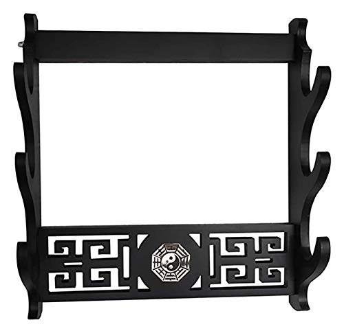 Soporte para Katana Soporte para Espada de 3 Niveles Soporte para exhibición de Espadas Katana samurái con Icono de chisme Soporte para Espada Soporte para Espada