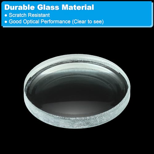 Image of PATIKIL 3 inch (75mm) Focal Length Double Concave Lens, 3 Pack 30mm Diameter 4mm Height Glass Optically Polished Round Edges Lens for Physics Experiment, Clear
