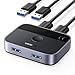 Produktbild UGREEN USB Switch 2PC 2 In 2 Out 5Gbps USB Umschalter mit 2*A auf A Kabel für Tastatur, Maus, Drucker, Festplatten, Kameras usw.