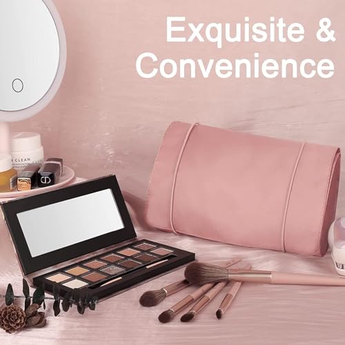 Image of Nylon 4 in 1 Travel Toiletry Makeup Cosmetic Organizer Pouch Bag Travel Storage Organizer Bags Pouches Kit for Men and Women Makeup Essentials Bag