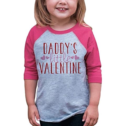 7 ate 9 Apparel Girl's Daddy's Little Valentine Onepiece 18 Months Pink and Grey Cover
